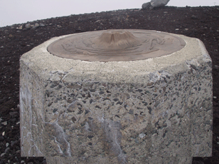 Mystery monument on the northeast rim. Most people probably miss this one.